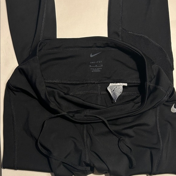 Nike Dri Fit Women’s Black Leggings Workout Pants size M - Picture 6 of 8